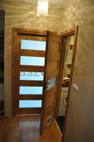 Drzwi Wewnętrzne drewniane dębowe (obłóg) model w3