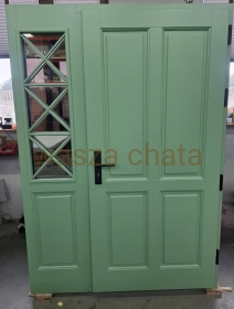 DRZWI ZEWNĘTRZNE DREWNIANE DZP102 8 CM 