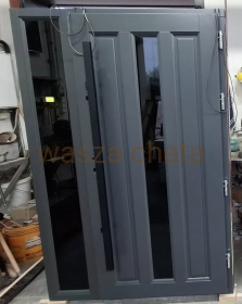 DRZWI ZEWNĘTRZNE DREWNIANE DZP110 8 CM