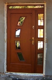 DRZWI ZEWNĘTRZNE DREWNIANE DZN36 7 CM