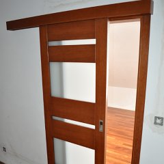 DSC 0726 : Drzwi bezprzylgowe, chowane zawiasy, zamek magnetyczny, drzwi dębowe, łamane, charmonijkowe, przesuwne