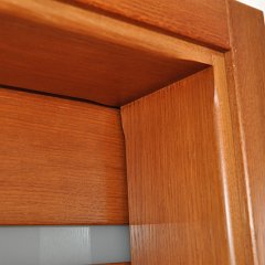 DSC 0731 : Drzwi bezprzylgowe, chowane zawiasy, zamek magnetyczny, drzwi dębowe, łamane, charmonijkowe, przesuwne