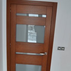 DSC 0732 : Drzwi bezprzylgowe, chowane zawiasy, zamek magnetyczny, drzwi dębowe, łamane, charmonijkowe, przesuwne