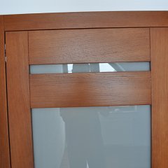 DSC 0736 : Drzwi bezprzylgowe, chowane zawiasy, zamek magnetyczny, drzwi dębowe, łamane, charmonijkowe, przesuwne