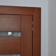 DSC 0752 : Drzwi bezprzylgowe, chowane zawiasy, zamek magnetyczny, drzwi dębowe, łamane, charmonijkowe, przesuwne