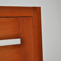 DSC 0768 : Drzwi bezprzylgowe, chowane zawiasy, zamek magnetyczny, drzwi dębowe, łamane, charmonijkowe, przesuwne