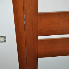 DSC 0769 : Drzwi bezprzylgowe, chowane zawiasy, zamek magnetyczny, drzwi dębowe, łamane, charmonijkowe, przesuwne