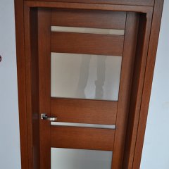 DSC 0770 : Drzwi bezprzylgowe, chowane zawiasy, zamek magnetyczny, drzwi dębowe, łamane, charmonijkowe, przesuwne