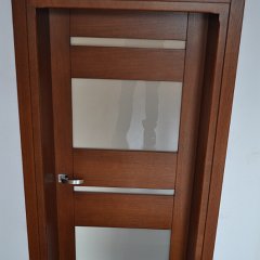 DSC 0771 : Drzwi bezprzylgowe, chowane zawiasy, zamek magnetyczny, drzwi dębowe, łamane, charmonijkowe, przesuwne