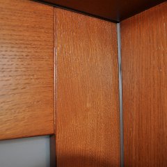 DSC 0784 : Drzwi bezprzylgowe, chowane zawiasy, zamek magnetyczny, drzwi dębowe, łamane, charmonijkowe, przesuwne
